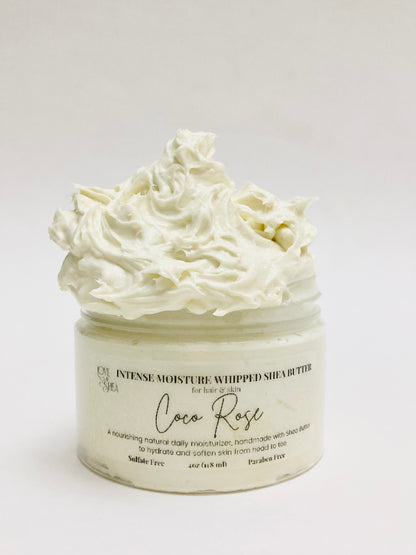 Coconut Rose Body Butter, coco rose body lotion made with Shea Butter